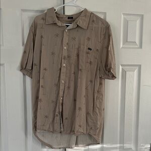 Chubbies Brown Palm Tree Casual Shirt